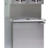 Stoelting - 208-240V 3-phase Remote Air-Cooled Pressurized Twin-Twist Soft Serve and Frozen Yogurt Freezer With Refrigerated Mix Storage Cabinet - U421-409I2A (Pre-Order Now, ETA 8-12 Weeks)
