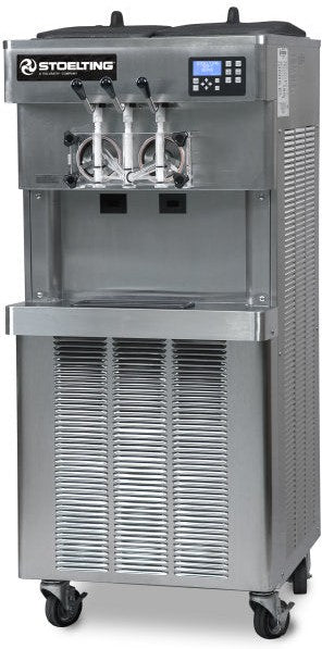 Stoelting - 208-240V Air Cooled 1 Phase Pressurized Slim Twin-Twist Soft Serve Floor Model With Front-Opening Cabinet - O231-38I2F (Pre-Order Now, ETA 8-12 Weeks)