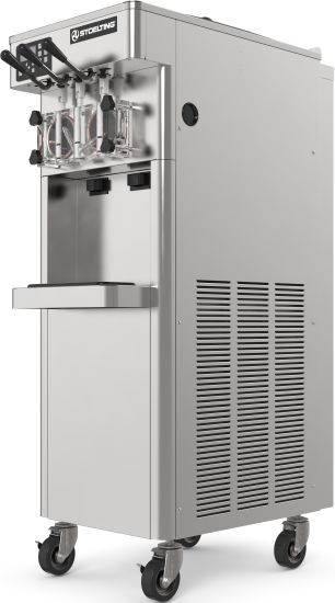 Stoelting - 208-240V Air-Cooled 1-Phase Soft Serve Gravity-Fed Twin-Twist Floor Machine - F231-38I2P (Pre-Order Now, ETA 8-12 Weeks)