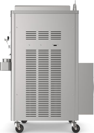 Stoelting - 208-240V Air Cooled Single Phase Double Barrel Continuous Flow Frozen Custard and Italian Ice Machine - M202-38B00SIR (Pre-Order Now, ETA 8-12 Weeks)