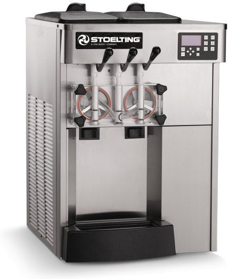 Stoelting - 22" x 28.5" x 34.75" 380-415 V Water Cooled Gravity-Fed Countertop Soft Serve And Shake Freezer - F131X-314I2-WF (Pre-Order Now, ETA 8-12 Weeks)