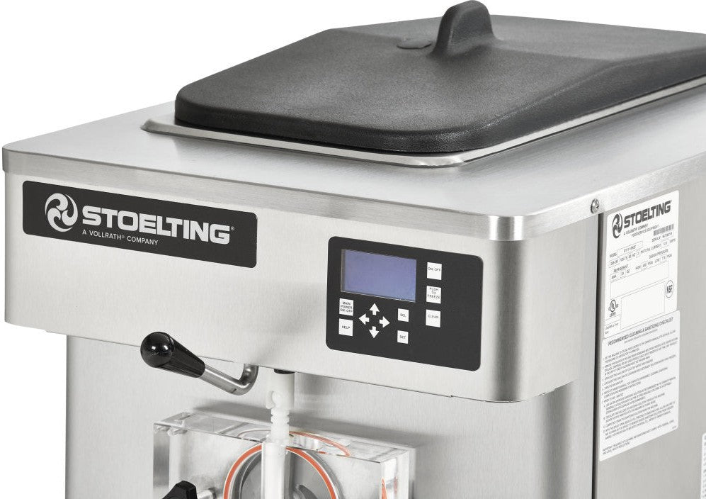 Stoelting - 220-240V Air Cooled 1 Phase Single Flavor High Capacity Gravity Fed Floor Model Shake Freezer With WiFi Module Installed - O111X-302I2F-WF (Pre-Order Now, ETA 8-12 Weeks)