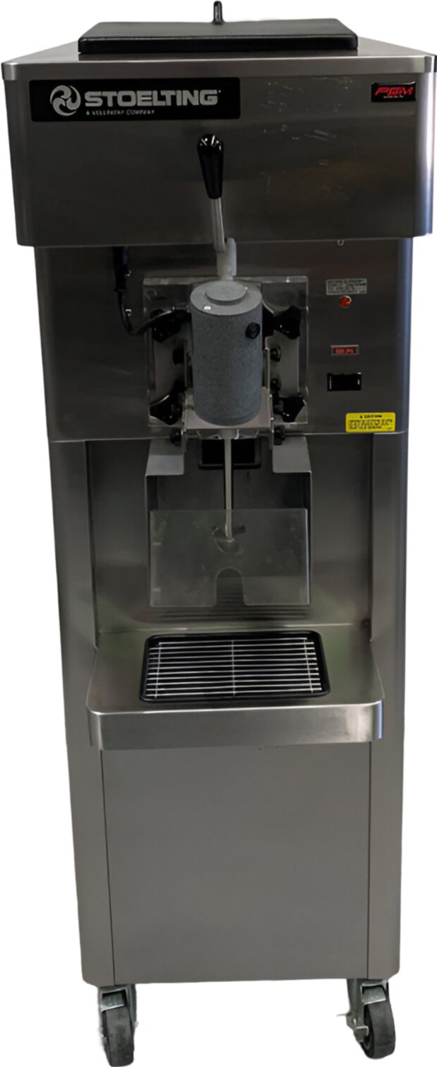 Stoelting - 220V Air Cooled 1 Phase Milkshake Display Single Flavor High Capacity Gravity Fed Floor Model Shake Freezer - SO212X-302B (Pre-Order Now, ETA 8-12 Weeks)