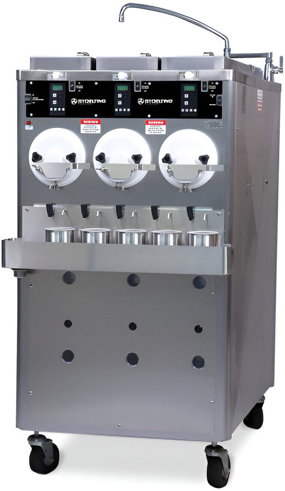 Stoelting - 380-415V Water Cooled Three Barrel Custard Floor Model Freezer - CC303X-114A00SIR (Pre-Order Now, ETA 8-12 Weeks)