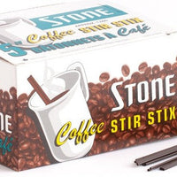 Stone - 5" Brown Flat Coffee Stirrer, 1000/Bx - 101300 (Special Order Item)