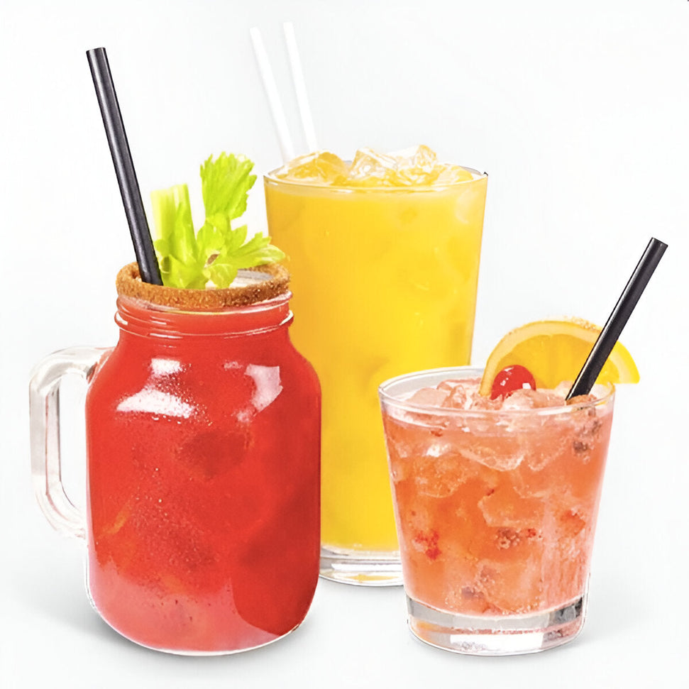 Stone - 8" Milkshake Bio-Degradable Straw, 250/Bx - 020000 (Special Order Item)