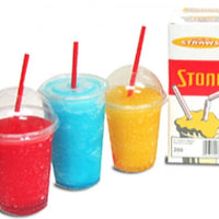 Stone - 8" Stone Red Spoon Straws For Slush, 200/Bx - 051100 (Special Order Item)