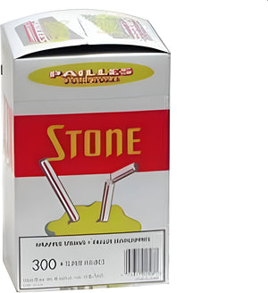 Stone - 8" White Milkshake Straw, 500/Bx - 081600