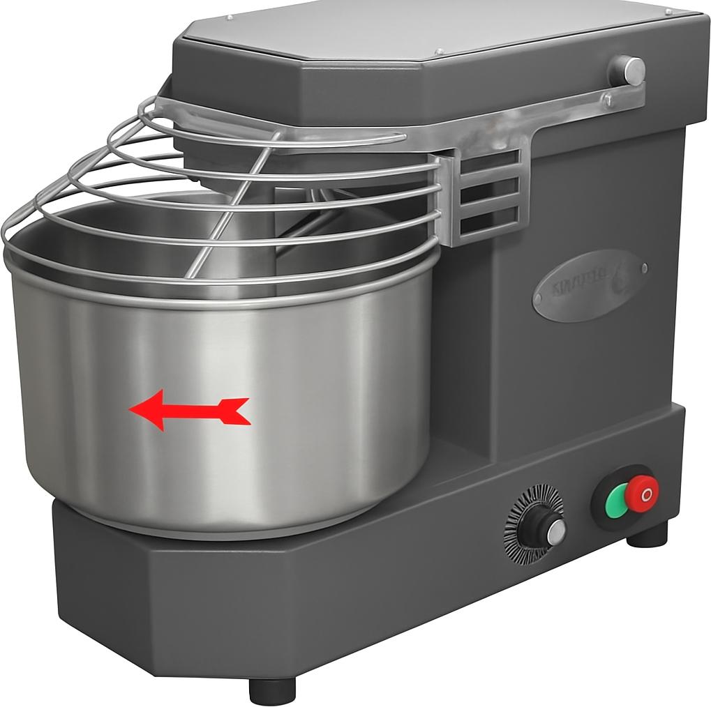 Sunmix - 13 Qt Dark Grey Small Line Dough Mixer (10 Kg) - SUN10DGY