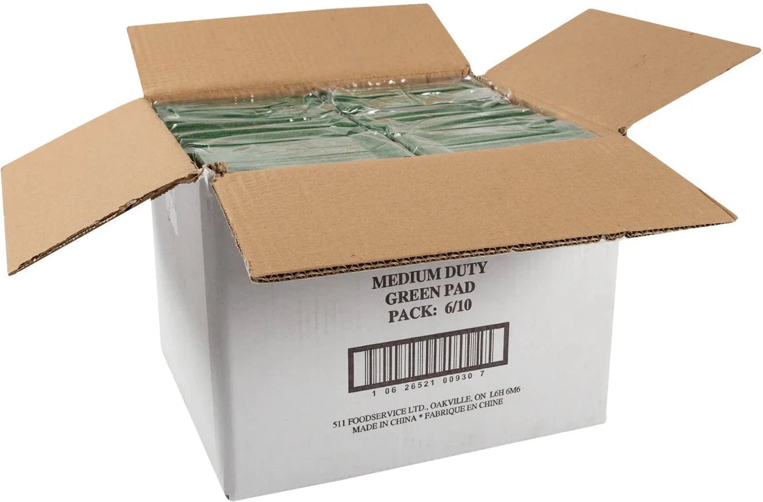 Swipes - 6" X 9" Green Medium Duty Scouring Pad, 10/Pk - SO96