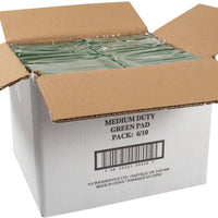 Swipes - 6" X 9" Green Medium Duty Scouring Pad, 10/Pk - SO96