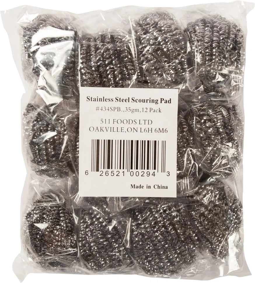 Swipes - Stainless Steel Scouring Pads, 12/Pk - 434SPB