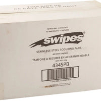 Swipes - Stainless Steel Scouring Pads, 12/Pk - 434SPB