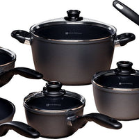 Swiss Diamond - 10 PC HD Classic Classic Cookware Set - 6010
