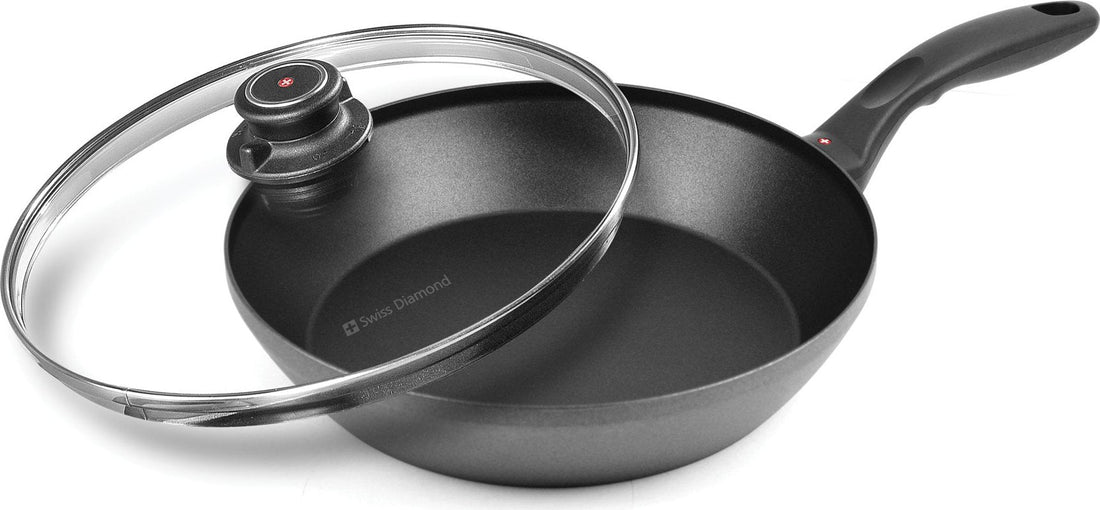 Swiss Diamond - 11" XD Non-Stick Induction Stir Fry Pan with Lid (28 cm) - XD6528ic