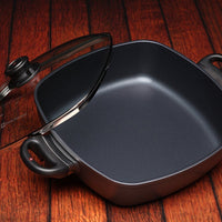 Swiss Diamond - 11" x 11" Classic Nonstick Square Casserole with Lid - (5 QTs) - 66282C