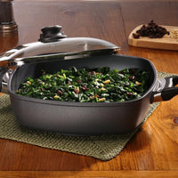 Swiss Diamond - 11" x 11" Classic Nonstick Square Casserole with Lid - (5 QTs) - 66282C