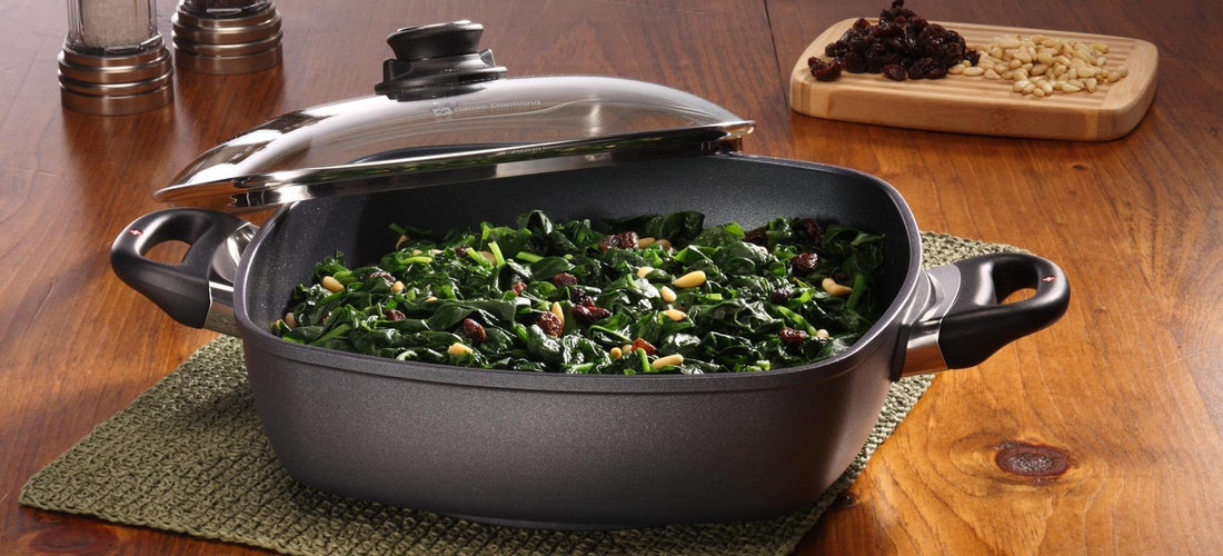 Swiss Diamond - 11" x 11" Classic Nonstick Square Casserole with Lid - (5 QTs) - 66282C