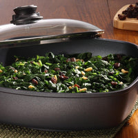 Swiss Diamond - 11" x 11" Classic Nonstick Square Casserole with Lid - (5 QTs) - 66282C