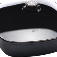 Swiss Diamond - 11" x 11" Classic Nonstick Square Casserole with Lid - (5 QTs) - 66282C