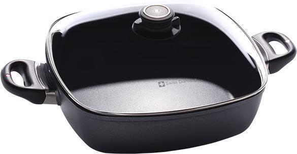 Swiss Diamond - 11" x 11" XD Non-Stick Induction Square Casserole with Lid (28 cm x 28 cm) - XD66282ic