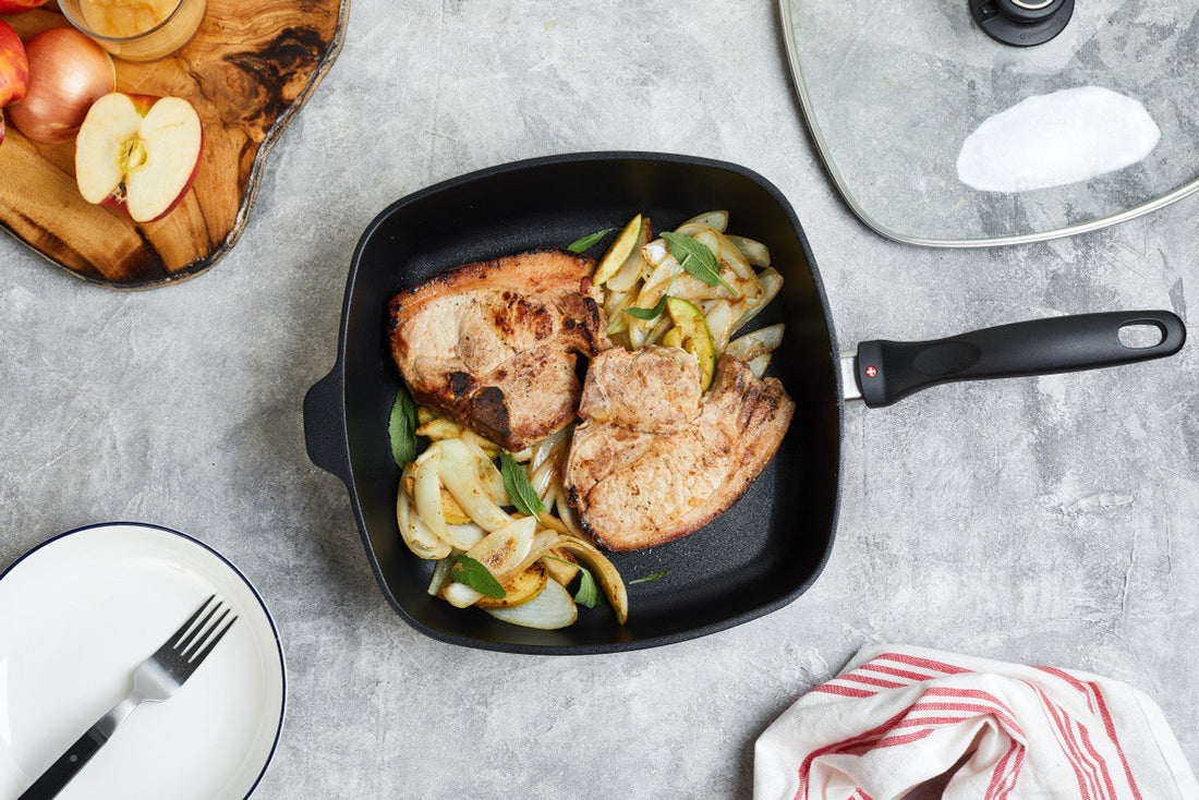 Swiss Diamond - 11" x 11" XD Non-Stick Induction Square Sauté Pan with Lid (28 cm x 28 cm) - XD66283ic