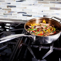 Swiss Diamond - 12.5" Premium Clad Sauté Pan with Glass Lid (32 cm) - SDCLAD3732iC