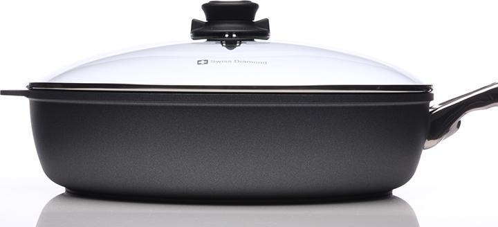 Swiss Diamond - 12.5" XD Non-Stick Induction Sauté Pan with Lid & Stainless Steel Handle (32 cm) - XD6732iC