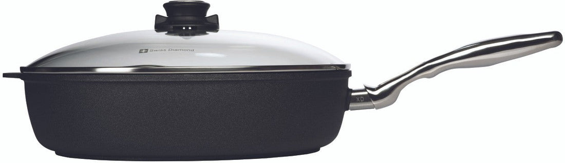 Swiss Diamond - 12.5" XD Non-Stick Induction Sauté Pan with Lid & Stainless Steel Handle (32 cm) - XD6732iC
