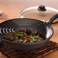 Swiss Diamond - 12.5" XD Non-Stick Induction Wok with Lid & Rack (32 cm) - XD61132iC