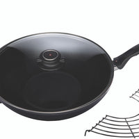 Swiss Diamond - 12.5" XD Non-Stick Induction Wok with Lid & Rack (32 cm) - XD61132iC