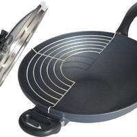 Swiss Diamond - 12.5" XD Non-Stick Induction Wok with Lid & Rack (32 cm) - XD61132iC