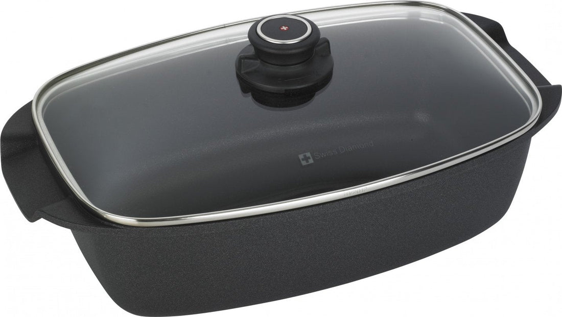 Swiss Diamond - 13" x 8" XD Non-Stick Roaster with Lid (33 cm x 21 cm) - XD61033c