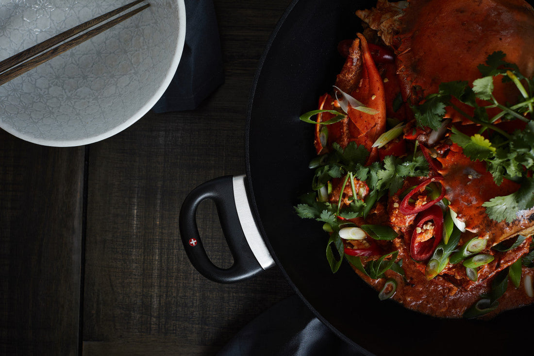 Swiss Diamond - 14" XD Non-Stick Wok with Lid & Rack (36 cm) - XD61136c