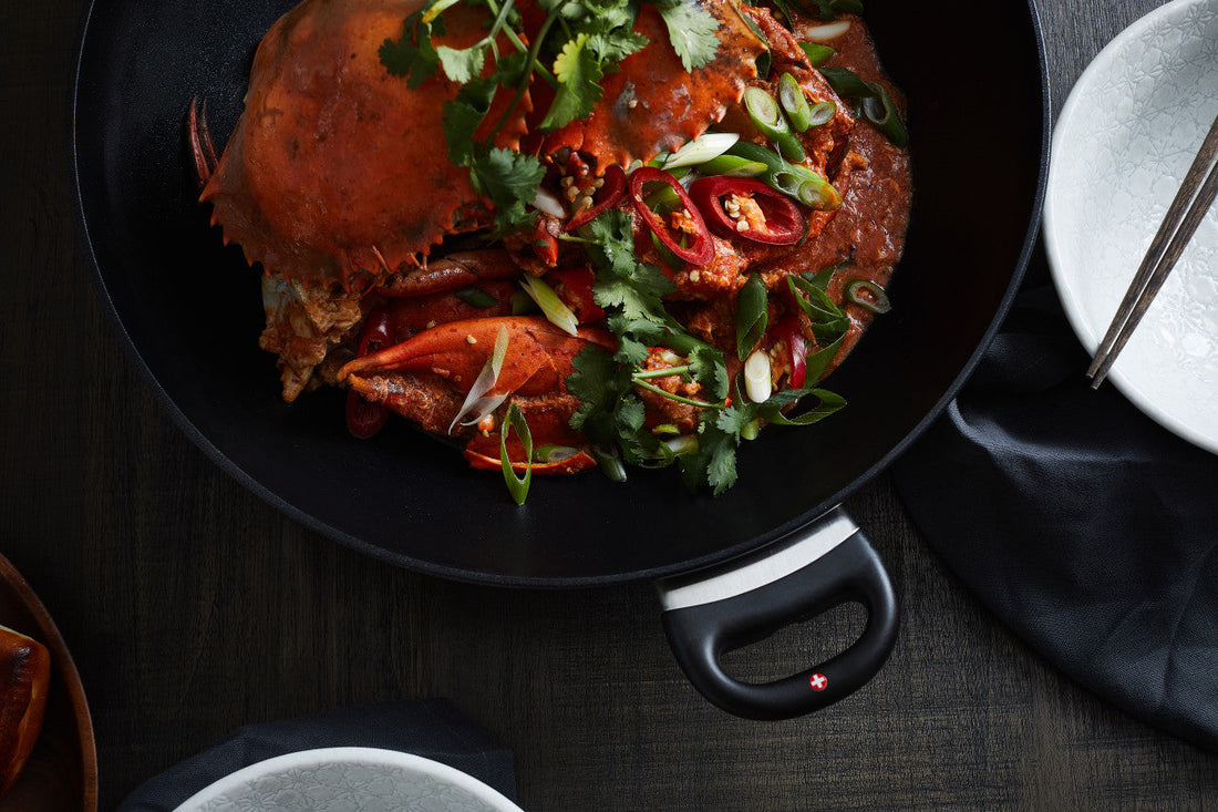 Swiss Diamond - 14" XD Non-Stick Wok with Lid & Rack (36 cm) - XD61136c