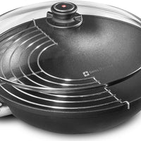Swiss Diamond - 14" XD Non-Stick Wok with Lid & Rack (36 cm) - XD61136c