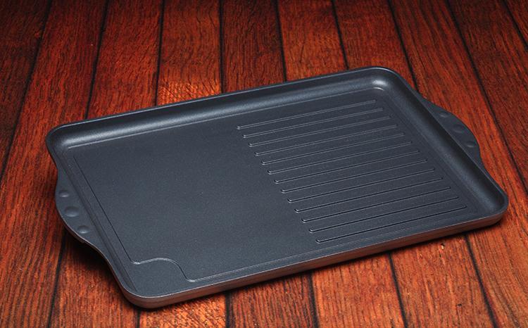 Swiss Diamond - 17" x 11" XD Non-Stick Double Burner Grill/Griddle Combo (43 cm x 28 cm) - XD64328-2