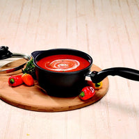 Swiss Diamond - 1.3 L Classic Nonstick Sauce Pan with Lid - (6.25") - 6716C