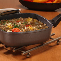 Swiss Diamond - 2 L Classic Nonstick Square Saute Pan with Lid (8") - 6620C