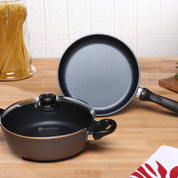 Swiss Diamond - 3 PC HD Classic Nonstick Fry Pan and Casserole with Lid - 6008