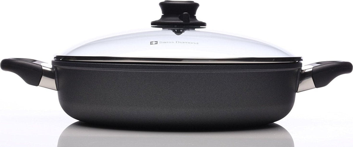 Swiss Diamond - 3.5 L Classic Nonstick Sauteuse with Lid (11") - 6628C
