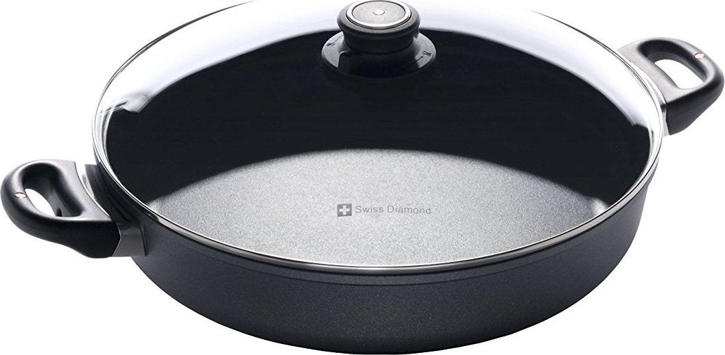 Swiss Diamond - 4.5 L Classic Nonstick Sauteuse with Lid - (12.5") - 6632C