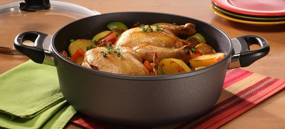 Swiss Diamond - 5 L Induction Nonstick Braiser with Lid (11") - 6928ic