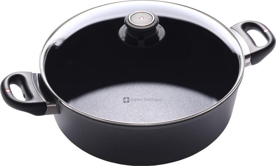 Swiss Diamond - 5 L Induction Nonstick Braiser with Lid (11") - 6928ic