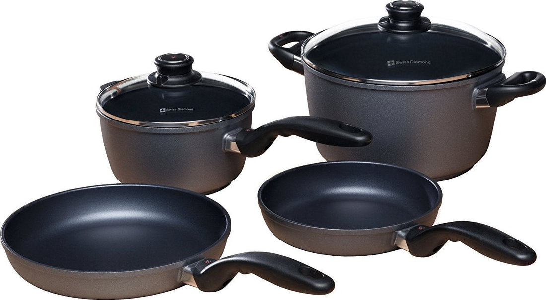 Swiss Diamond - 6 PC HD Classic Nonstick Cookware Set - 606