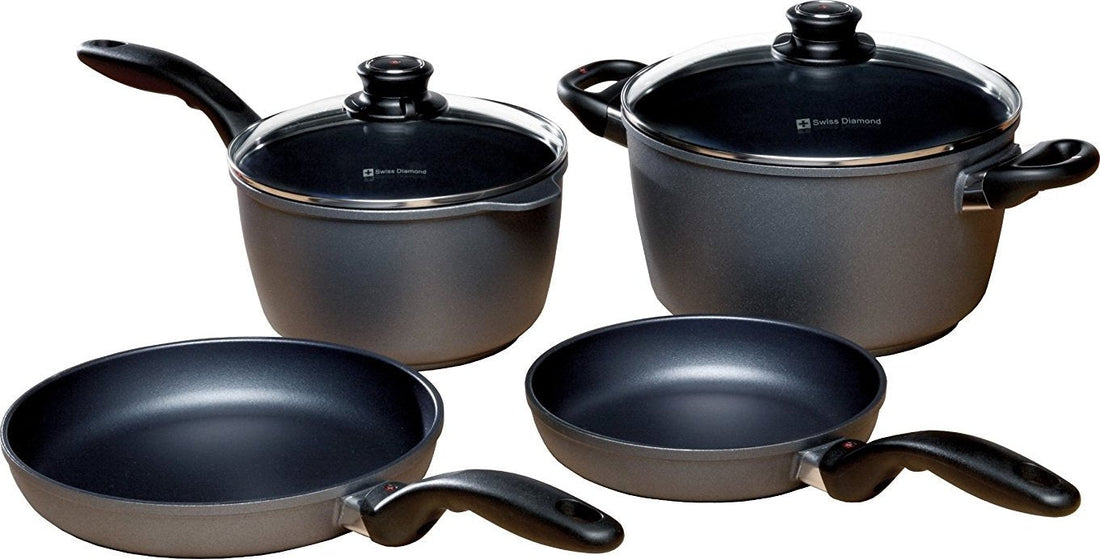 Swiss Diamond - 6 PC HD Induction Nonstick Cookware Set - 6006i