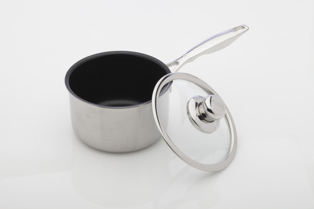 Swiss Diamond - 6.3" Nonstick Clad Sauce Pan with Lid (16 cm) - SDP31016ic