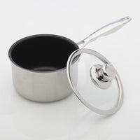 Swiss Diamond - 6.3" Nonstick Clad Sauce Pan with Lid (16 cm) - SDP31016ic