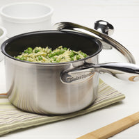 Swiss Diamond - 6.3" Nonstick Clad Sauce Pan with Lid (16 cm) - SDP31016ic