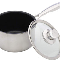 Swiss Diamond - 6.3" Nonstick Clad Sauce Pan with Lid (16 cm) - SDP31016ic